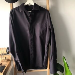 SALE HORST Men Black Shirt Cotton SZ 16.5 XL